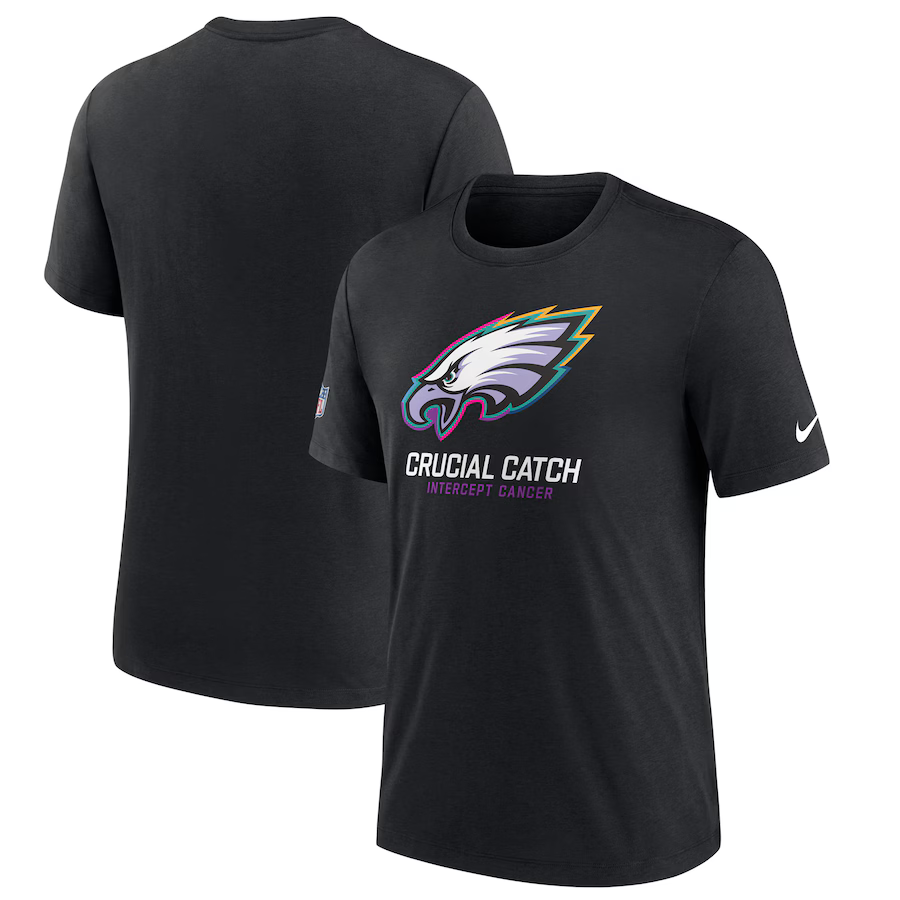 Men Philadelphia Eagles 2024 Nike NFL black T shirts 3